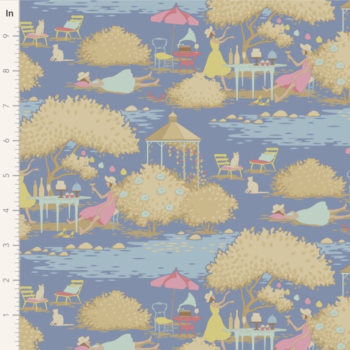 Tilda Patchwork Stoff Baumwolle - Sunday Brunch - Sunday Brunch Blue